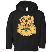 Middle Finger Dog Toddler Hoodie thumb 0