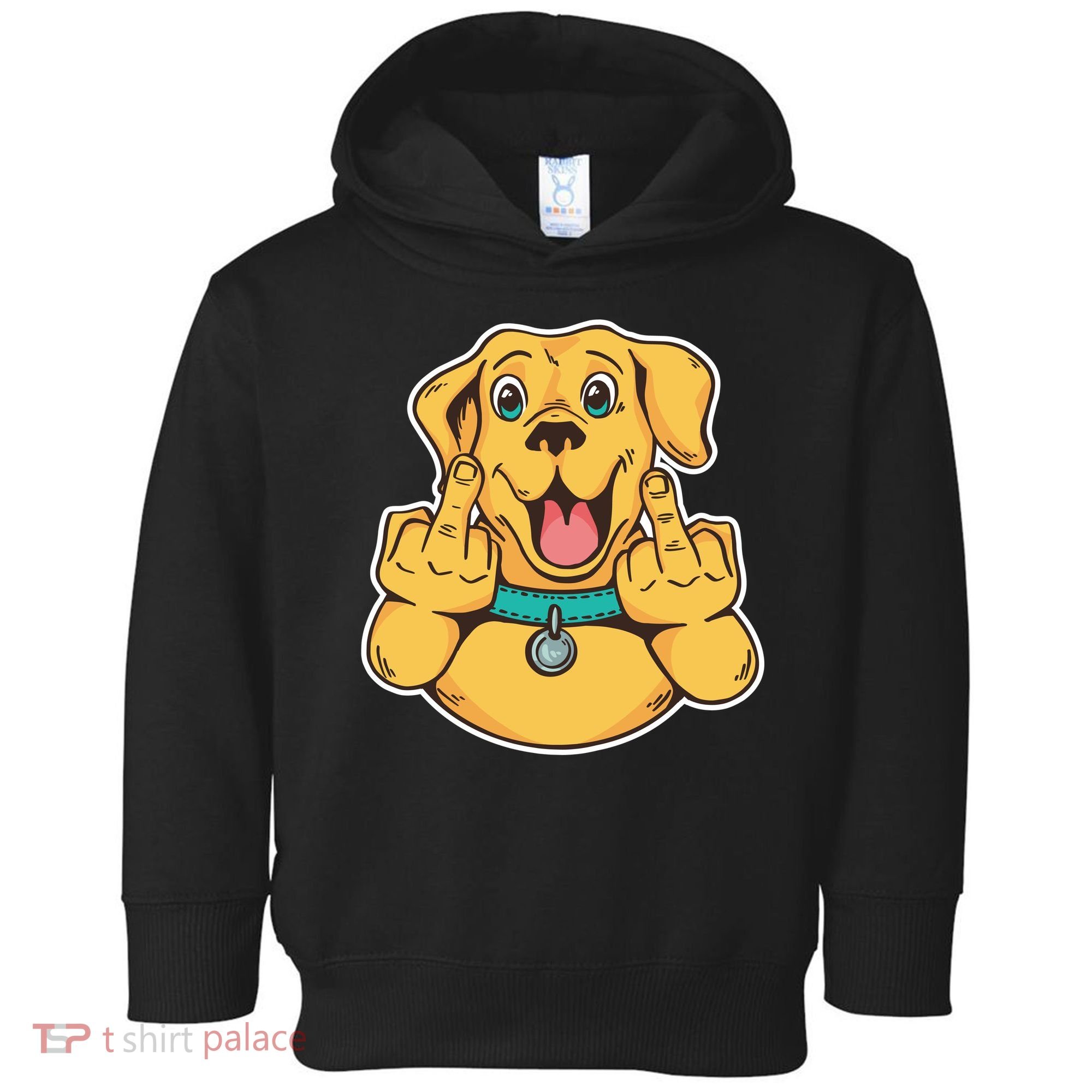 Middle Finger Dog Toddler Hoodie
