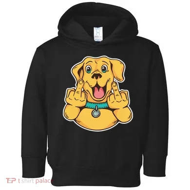 Middle Finger Dog Toddler Hoodie