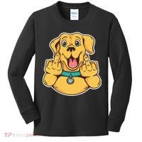 Middle Finger Dog Kids Long Sleeve Shirt thumb 0