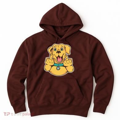 Middle Finger Dog Hoodie