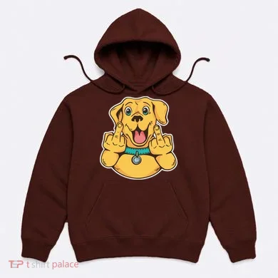 Middle Finger Dog Hoodie