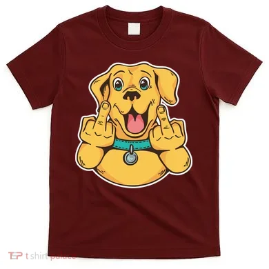 Middle Finger Dog T-Shirt