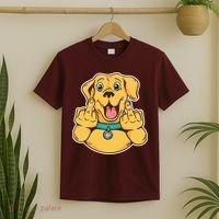 Middle Finger Dog T-Shirt thumb 2