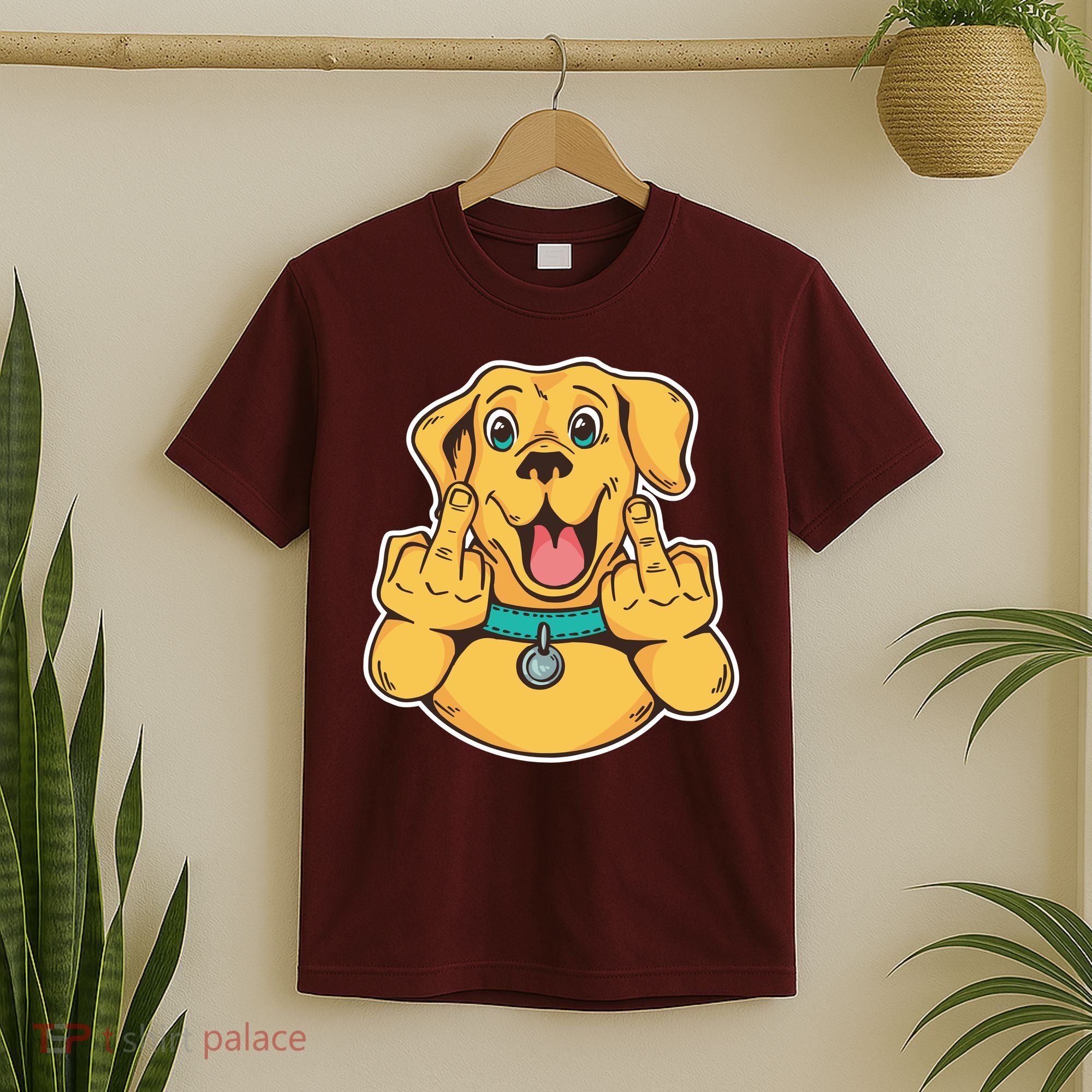 Middle Finger Dog T-Shirt
