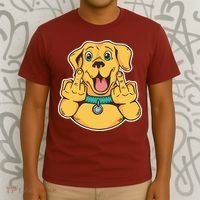 Middle Finger Dog T-Shirt thumb 3