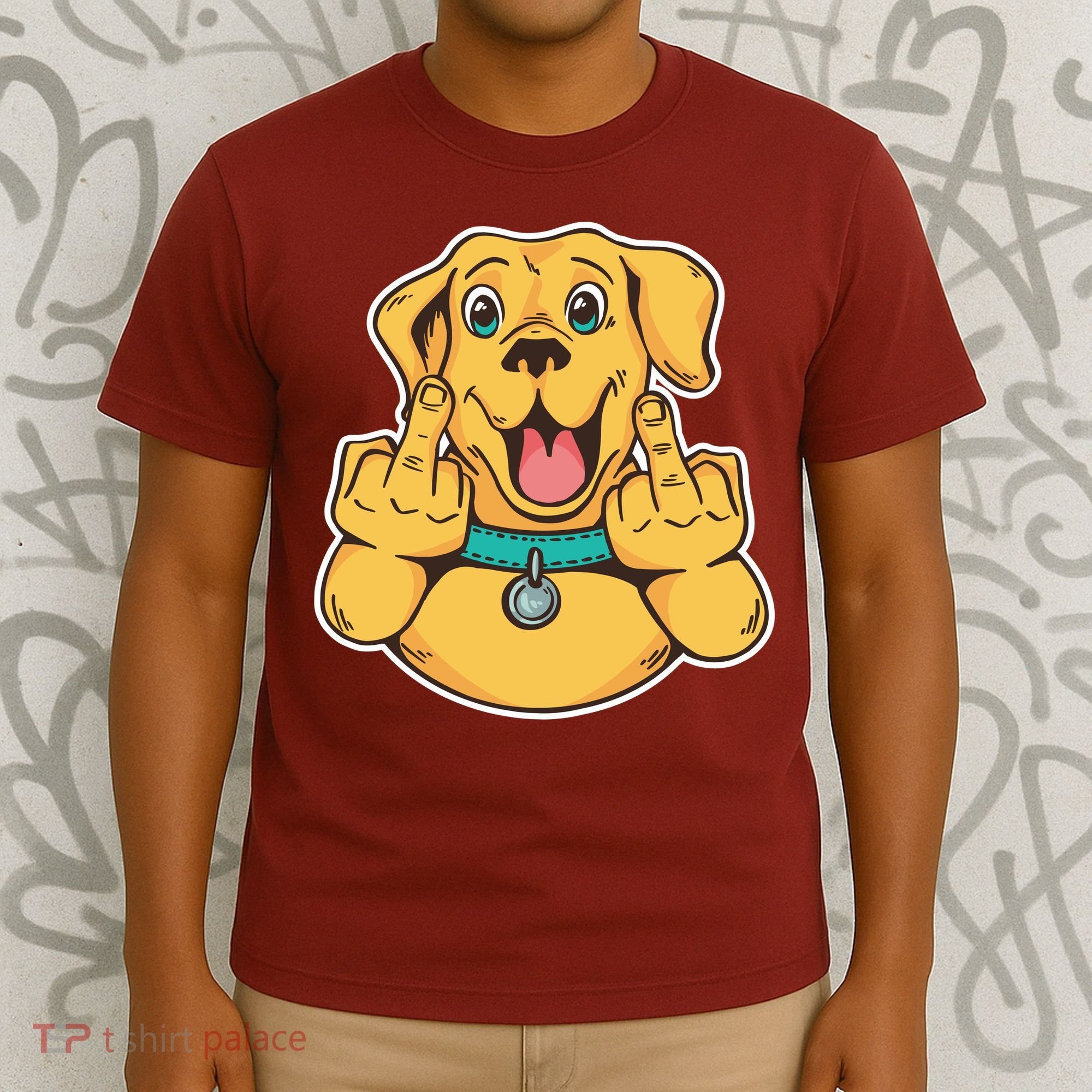 Middle Finger Dog T-Shirt