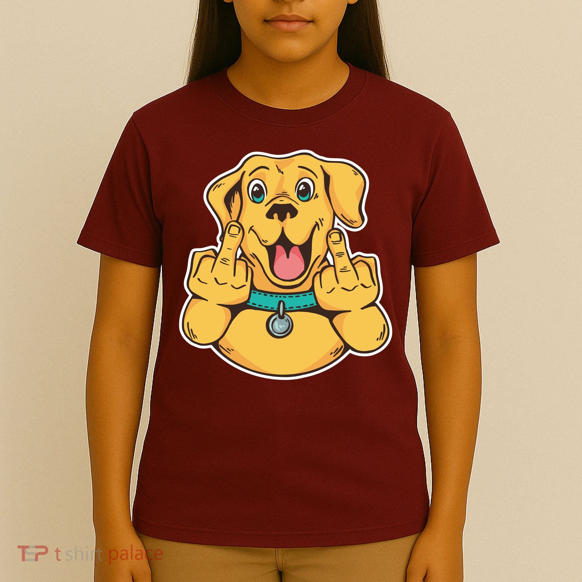 Middle Finger Dog T-Shirt