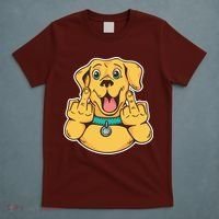 Middle Finger Dog T-Shirt thumb 5