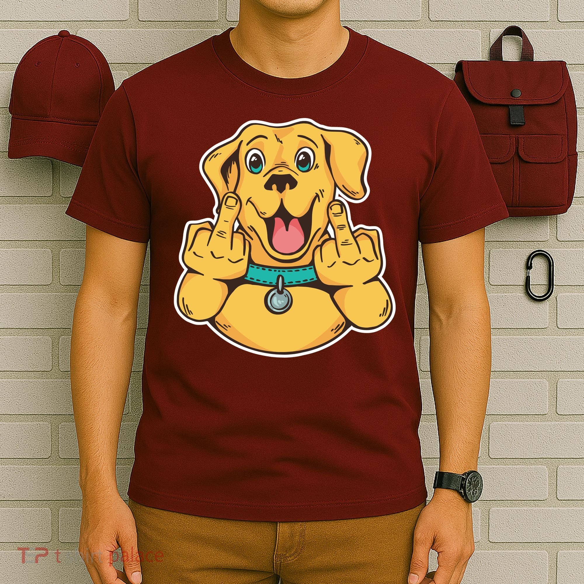 Middle Finger Dog T-Shirt