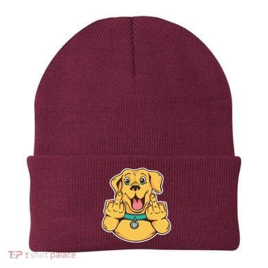 Middle Finger Dog Beanie