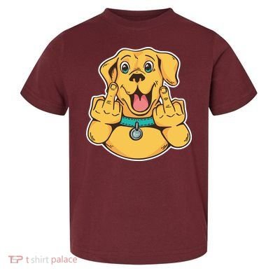 Middle Finger Dog Toddler T-Shirt