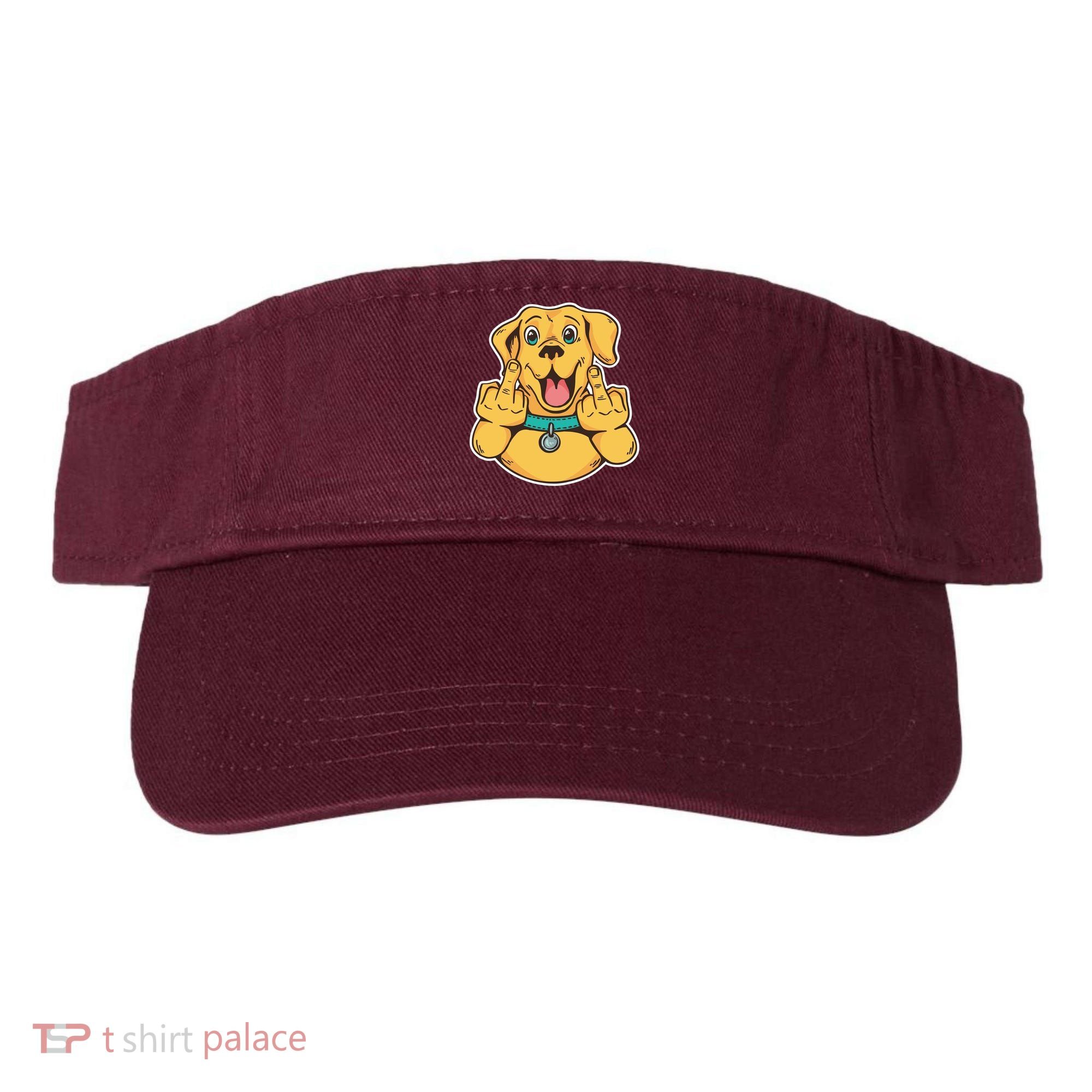 Middle Finger Dog Visor