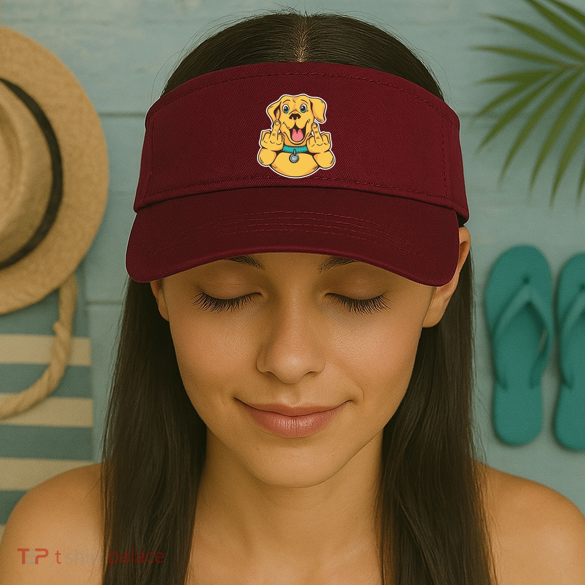 Middle Finger Dog Visor