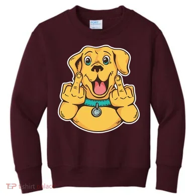 Middle Finger Dog Kids Sweatshirt