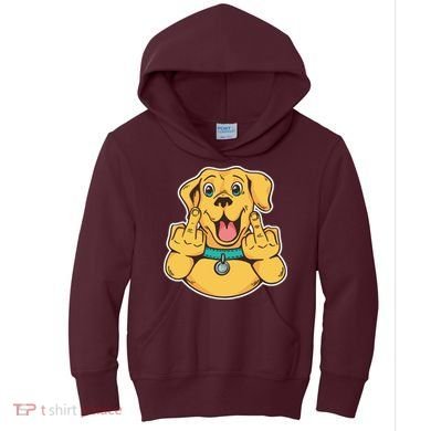 Middle Finger Dog Kids Hoodie