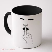 Middle Finger Lips Coffee Mug thumb 0