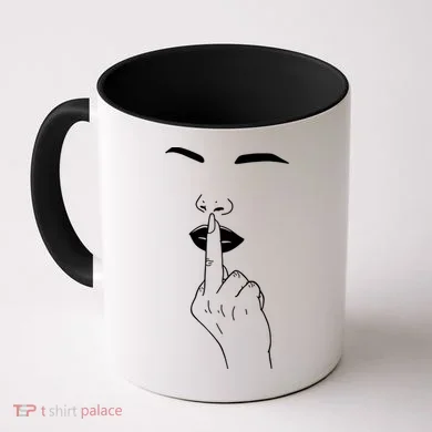 Middle Finger Lips Coffee Mug