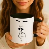 Middle Finger Lips Coffee Mug thumb 3