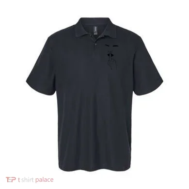 Middle Finger Lips Polo