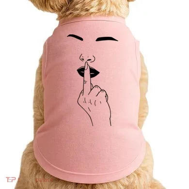Middle Finger Lips Doggie Tank