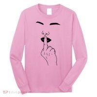 Middle Finger Lips Long Sleeve Shirt thumb 0