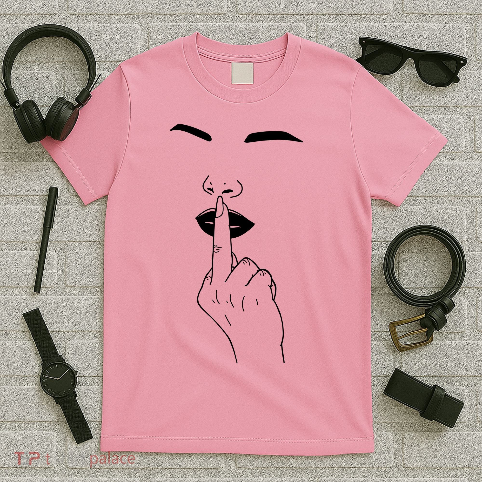 Middle Finger Lips T-Shirt