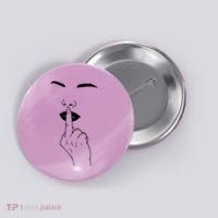 Middle Finger Lips Button thumb 0