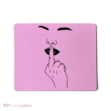 Middle Finger Lips Mousepad