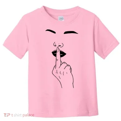 Middle Finger Lips Toddler T-Shirt