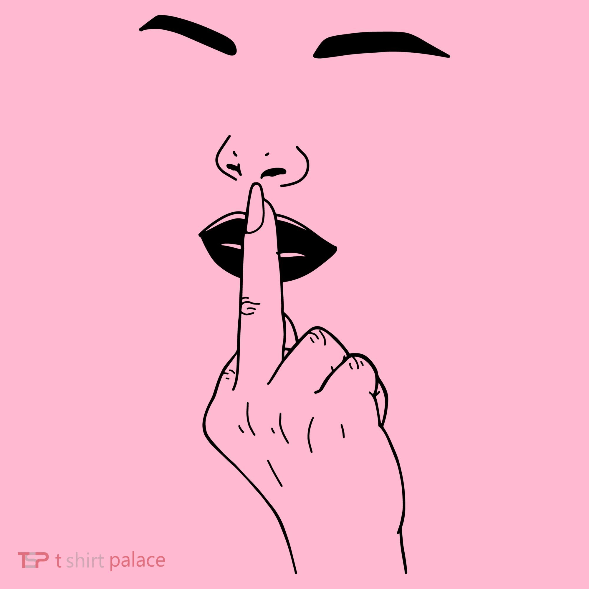 Middle Finger Lips Visor