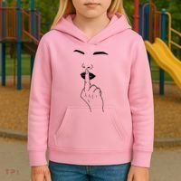 Middle Finger Lips Kids Hoodie thumb 3