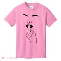 Middle Finger Lips Kids T-Shirt thumb 0