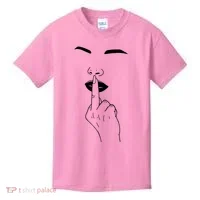 Middle Finger Lips Kids T-Shirt thumb 0