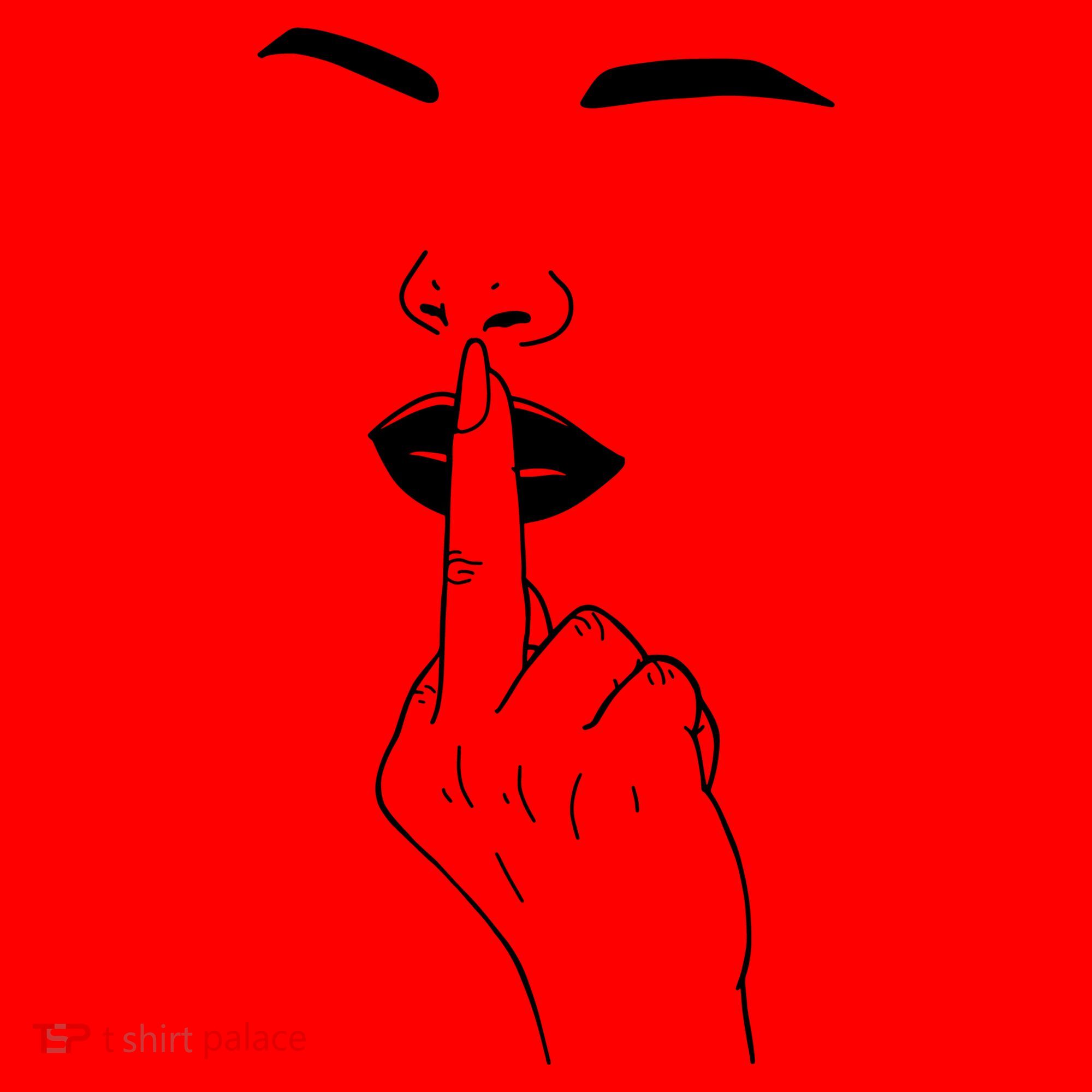 Middle Finger Lips Santa Hat