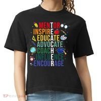 Mentor Inspire Educate Inspired Teacher Life Back To School Comfort Colors Boxy T-Shirt thumb 0