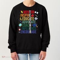 Mentor Inspire Educate Inspired Teacher Life Back To School Women's Sweatshirt thumb 0