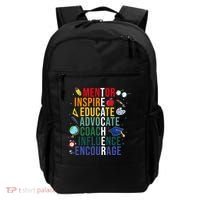 Mentor Inspire Educate Inspired Teacher Life Back To School Backpack thumb 0