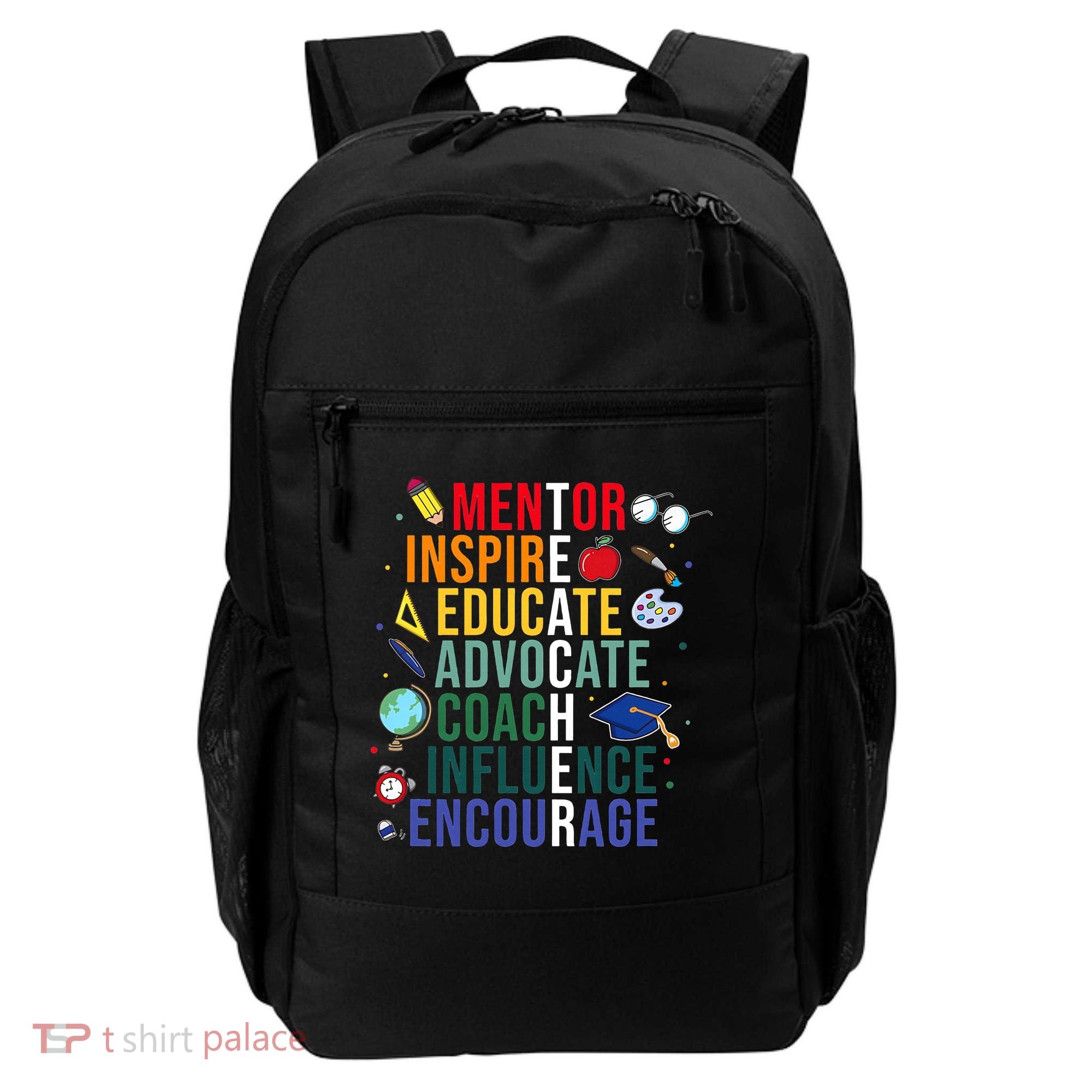 Mentor Inspire Educate Inspired Teacher Life Back To School Backpack