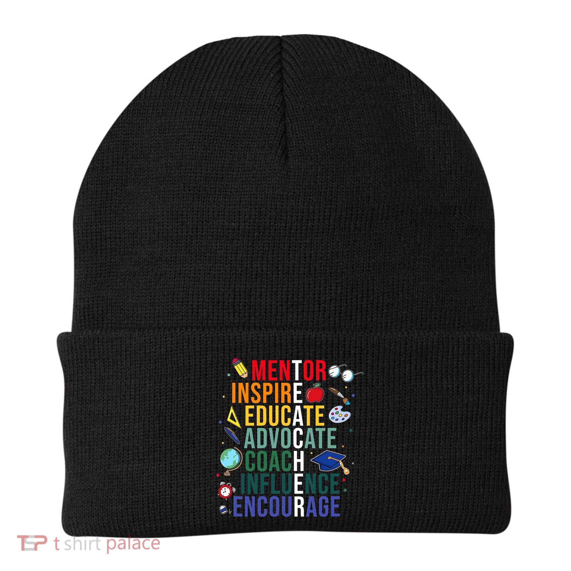 Mentor Inspire Educate Inspired Teacher Life Back To School Beanie
