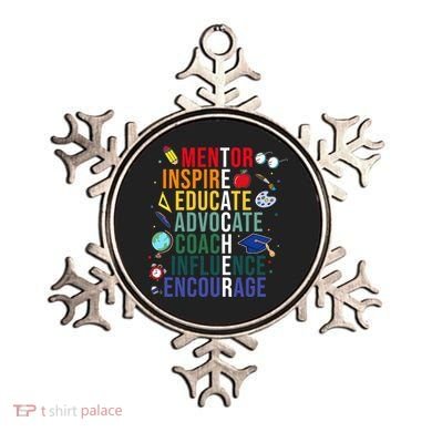 Mentor Inspire Educate Inspired Teacher Life Back To School Ornament
