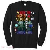 Mentor Inspire Educate Inspired Teacher Life Back To School Tall Sweatshirt thumb 0
