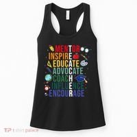 Mentor Inspire Educate Inspired Teacher Life Back To School Women's Tank Top thumb 0