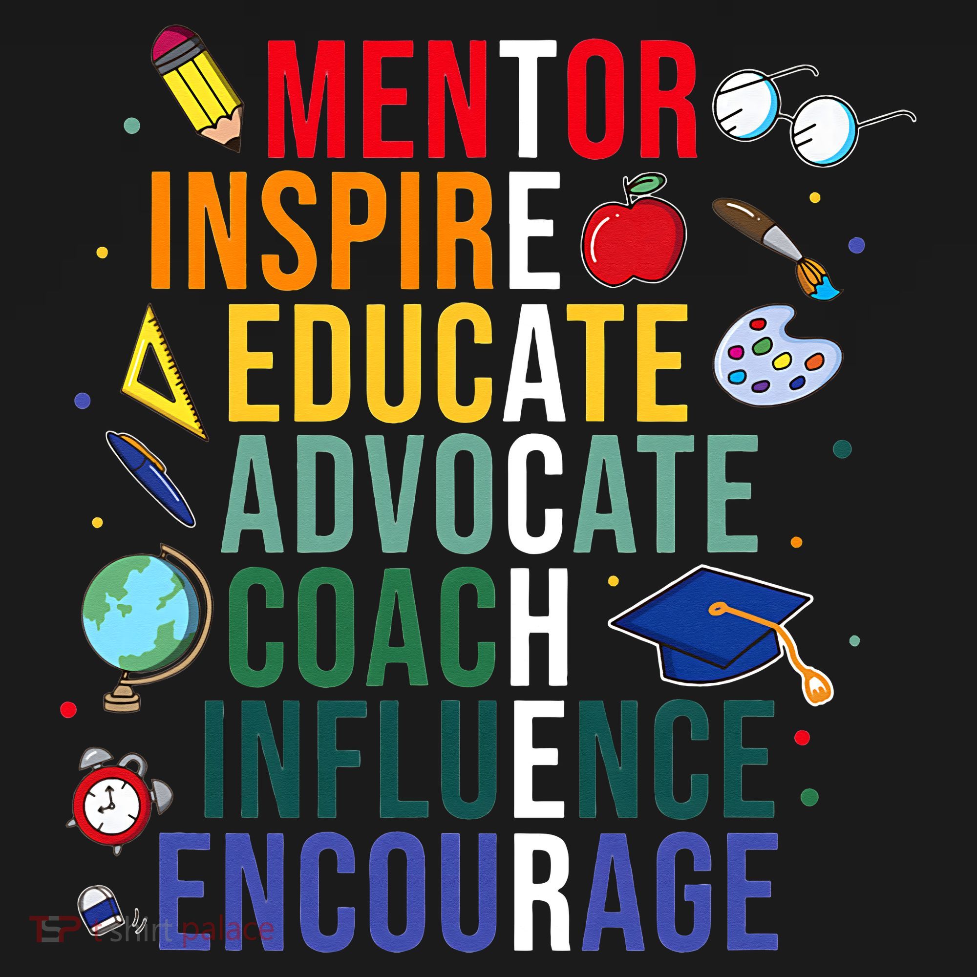 Mentor Inspire Educate Inspired Teacher Life Back To School Women's Tank Top