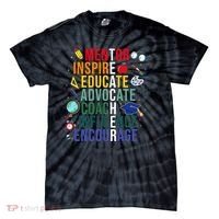 Mentor Inspire Educate Inspired Teacher Life Back To School Tie-Dye T-Shirt thumb 0