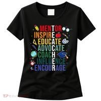 Mentor Inspire Educate Inspired Teacher Life Back To School Women's T-Shirt thumb 0