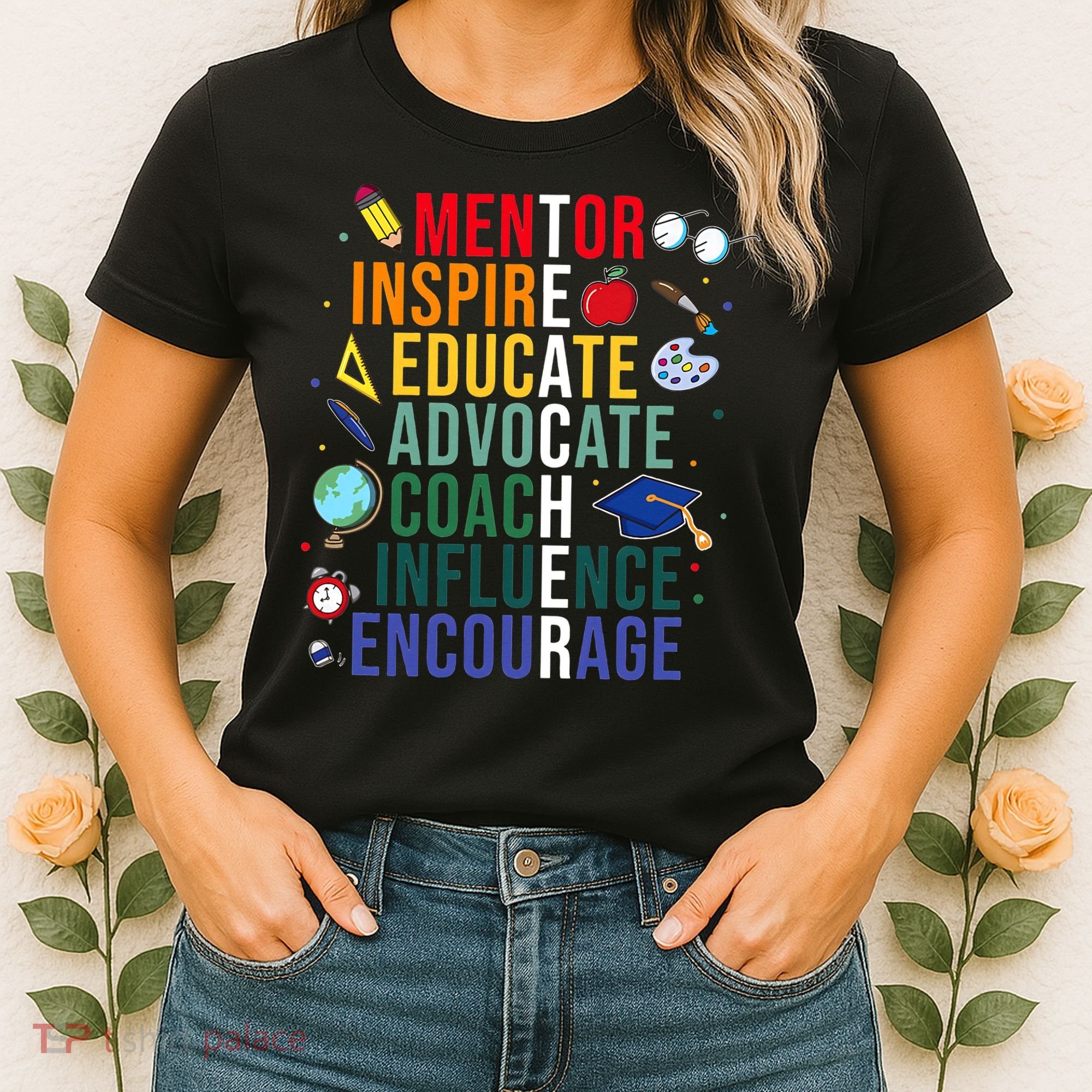 Mentor Inspire Educate Inspired Teacher Life Back To School Women's T-Shirt
