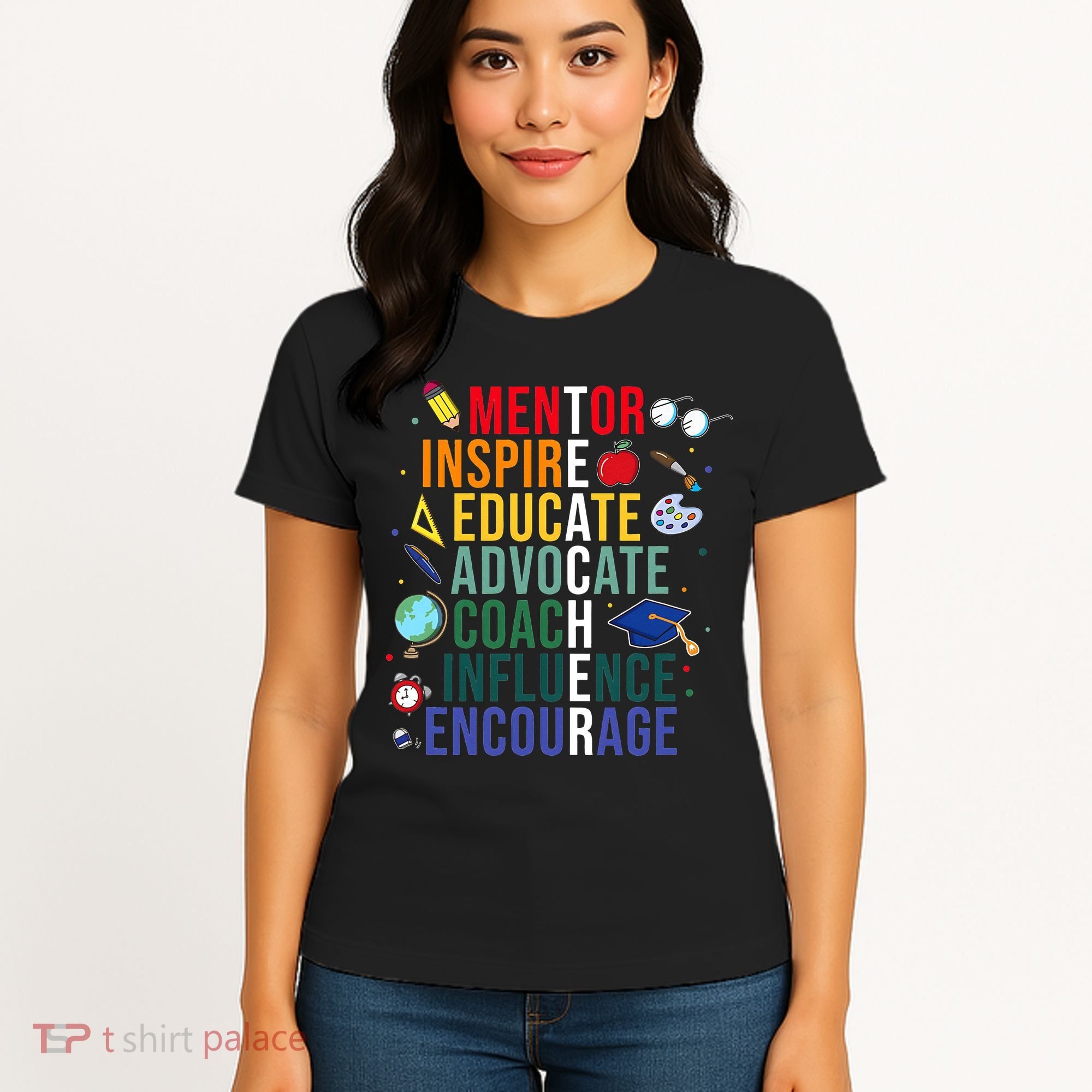 Mentor Inspire Educate Inspired Teacher Life Back To School Women's T-Shirt