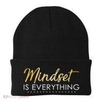 Mindset Is Everything Positive Quote Beanie thumb 0