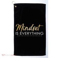 Mindset Is Everything Positive Quote Golf Towel thumb 0